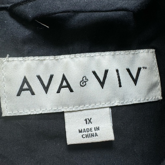 ***Pre-Loved*** Ava & Viv Black Jacket Size 1X - Picture 4 of 6